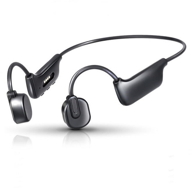 Cosy 아이폰 SE/SE2/SE3 청력보호 골전도 블루투스 이어폰 스포츠 방수 귀걸이형 무선, 블랙