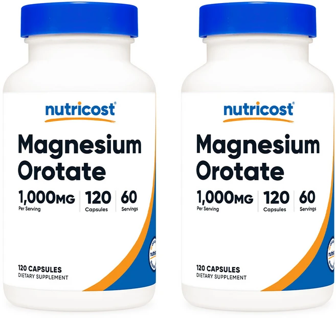 뉴트리코스트 마그네슘 오로테이트 1 000mg 120캡슐 2병, 120정, 2개 - 쿠팡