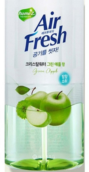 크리스탈워터 방향 소취제 그린애플 400ml, 없음