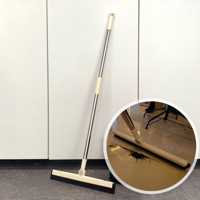 깔끔조아 다용도 실리콘 빗자루, 1개, 깔끔 화이트