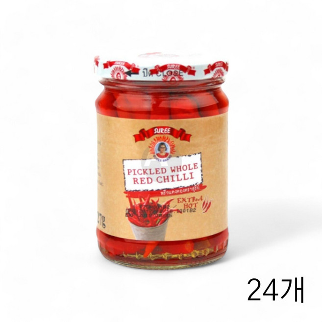 레드칠리피클 227g X 24개 태국고추 식당 고추피클 [AZH892]