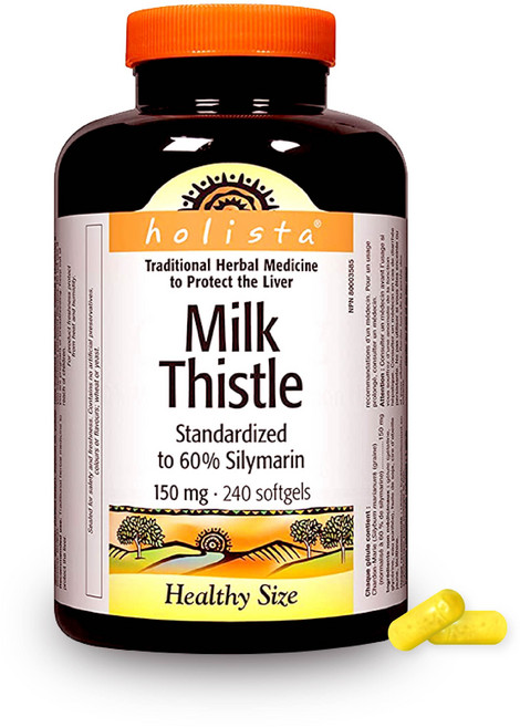 (코스트코) 홀리스타 밀크씨슬 간 서포트 150mg 240sg, 1개, 240정