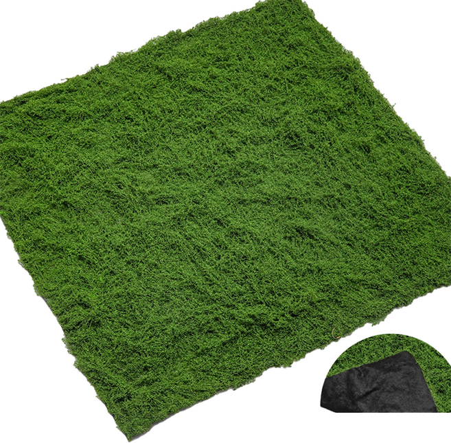 인조이끼 이끼매트 조경용 진한녹색 폭1M X 길이1M 고급형 발코니 인테리어 조화이끼 모스매트 잔디, 1개