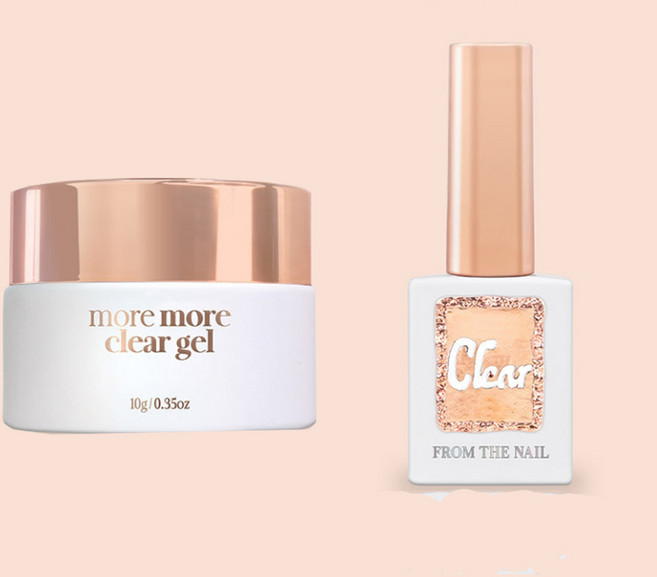 프롬더네일 네일아트 프롬더네일 만능 모어 클리어젤 2종, 1개