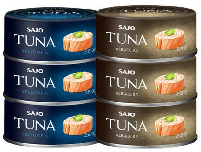 사조 프리미엄참치 황다랑어 100g x3개 +알바코 100g x3개, 6개