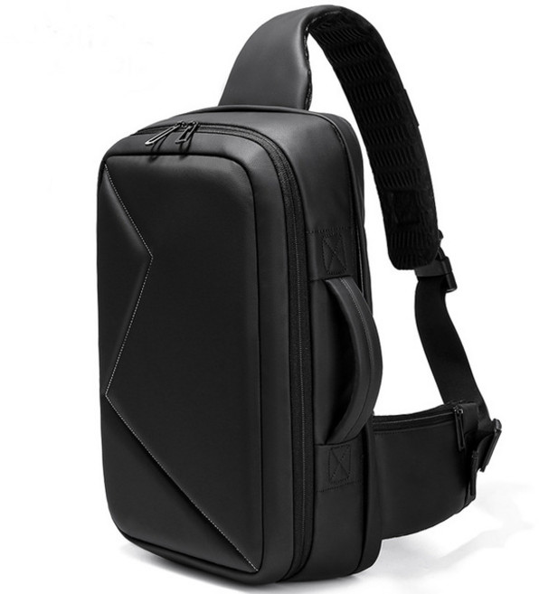 슬링백 크로스백 남성용 대용량 체스트 백 13 인치 노트북 숄더백 방수 슬링 메신저 남자 팩 크로스 바디