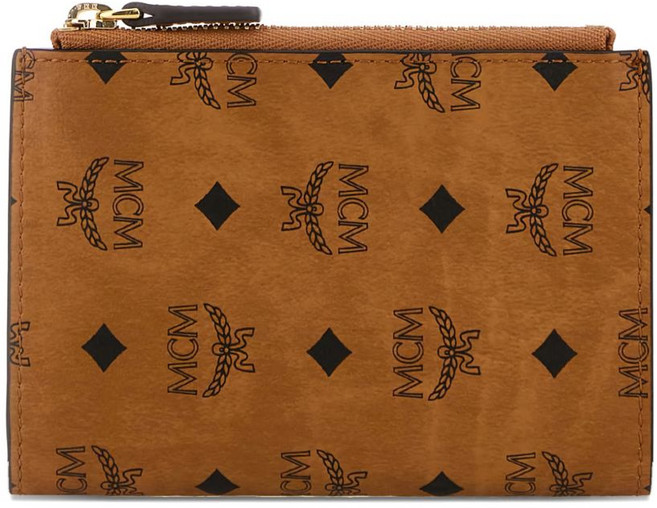 MCM 로고 프린트 지갑