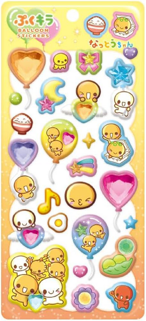 옐상 헤이세이 입체 스티커 3종, 1개, 노랑