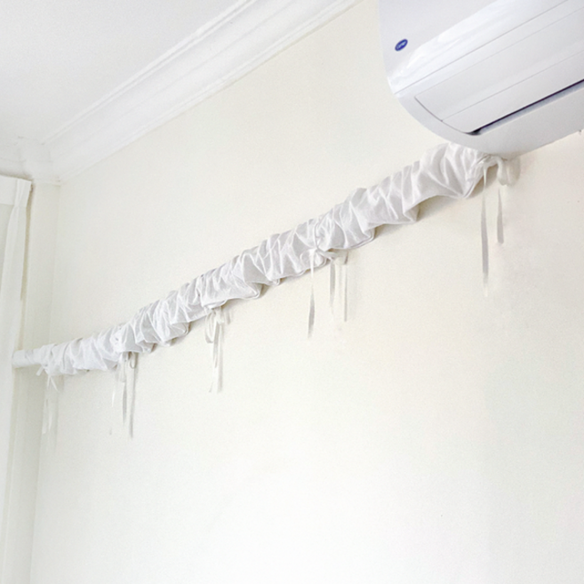 케이트가든 자체제작 에어컨 배관 커버 벽걸이 스탠드 전선 코드 가리개, 1P