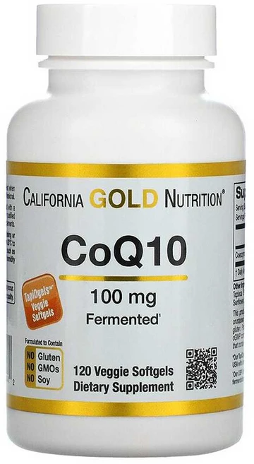 캘리포니아 골드 뉴트리션 코큐텐 100mg California Gold Nutrition CoQ10 100mg, 120정, 1개 - 쿠팡