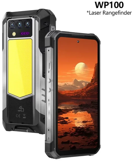 오키텔 NFC 러기드폰 WP100 33000mAh 레이저 거리측정기 탑재 5G 스마트폰 36GB(12+24)+512GB 200MP 카메, 01 China Mainland, 01 Official Standard, 01 Black, 512GB