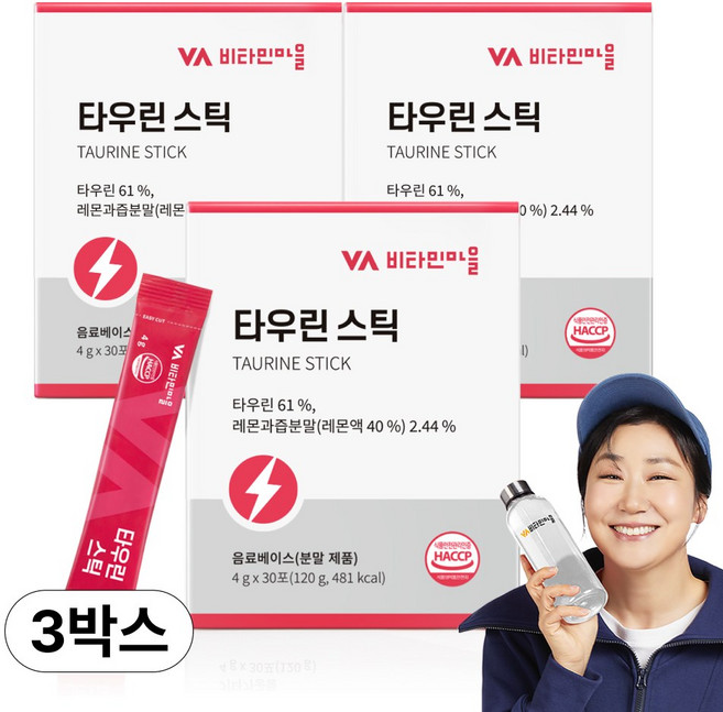 비타민마을 타우린 스틱 30p, 120g, 3개