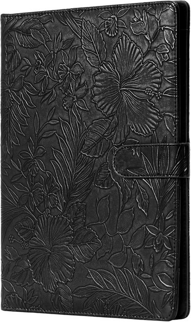 Mymazn Padfolio 포트폴리오 바인더 문서 정리자 및 명함 소지자와 함께하는 가짜 가죽 인터뷰 이력서 폴더 편지 크기의 메모장 여성용 법적 패드 소지자(녹색), Pink