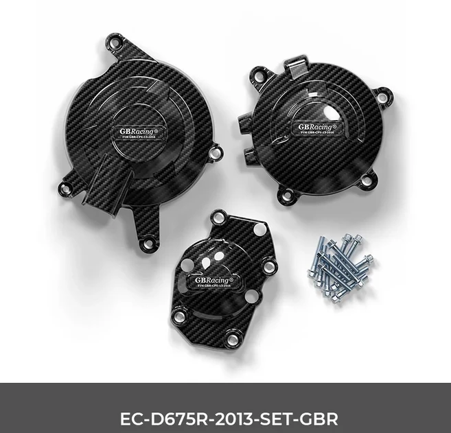 호환 TRIUMPH D675R 2013-16 & Street Triple 765 (SRRSMOTO2 Edition) -25 엔진 커버 세트 발전기 커버 CG, 04 SetS