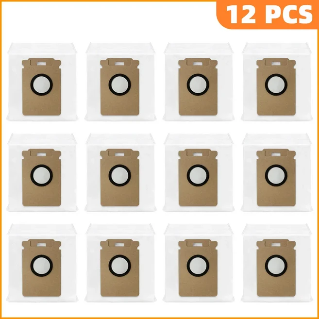 Roborock H60 Hub Ultra 호환 먼지봉투 고효율 필터 진공청소기 액세서리, 02 12 Dust Bags