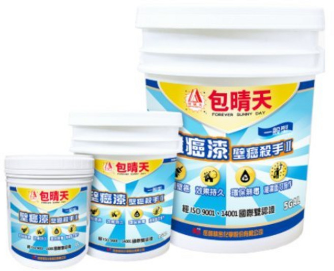 包晴天 壁癌漆壁癌殺手 水性無溶劑單液型DIY防水材, 1個, 1公升