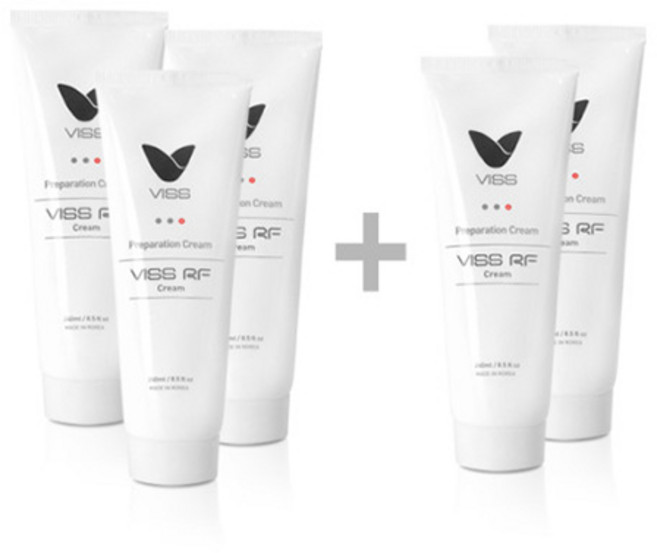 나리안 비스 VISS RF크림 240ml 3+2 (총 5개) 대용량 고주파크림 고주파젤 마사지크림 에스테틱 전문가용 크림, 5개