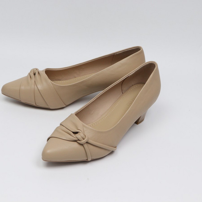 소프트 매듭 펌프스 힐 5cm