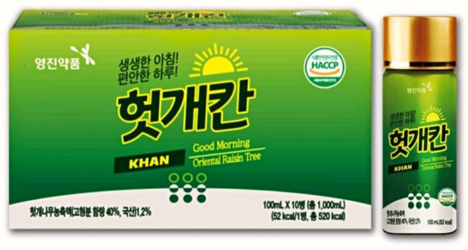 영진 헛개칸 100ml, 20개