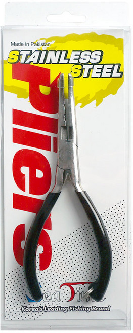 씨타임 플라이어 바늘빼기 봉돌물림 압착 라인컷팅, 실버 + 블랙, 1개