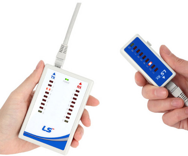 LS전선 STP UTP 분리형 랜선 테스터기 접촉불량 단선 원거리 측정 랜케이블 테스트 RJ45 패치판넬 아울렛