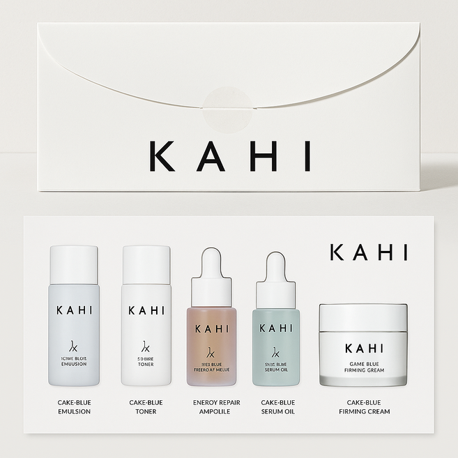 가히 캐비 블루 스킨케어 세트(미니어처)