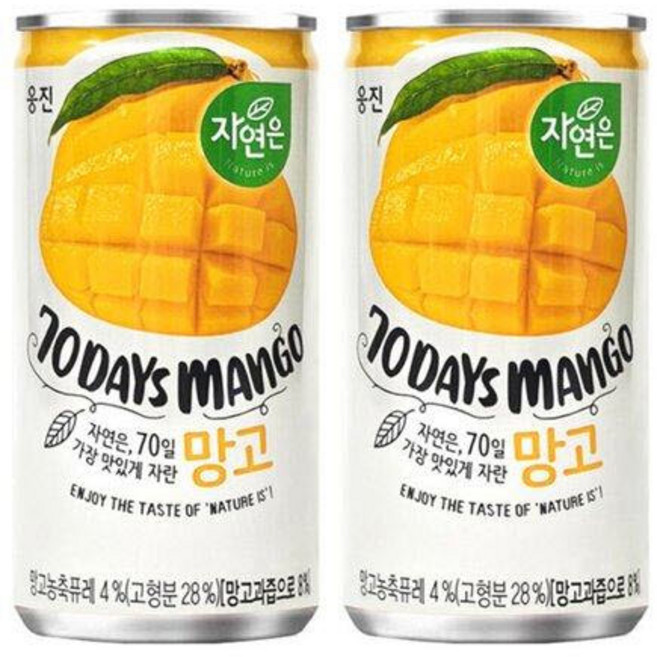 웅진 자연은 망고, 180ml