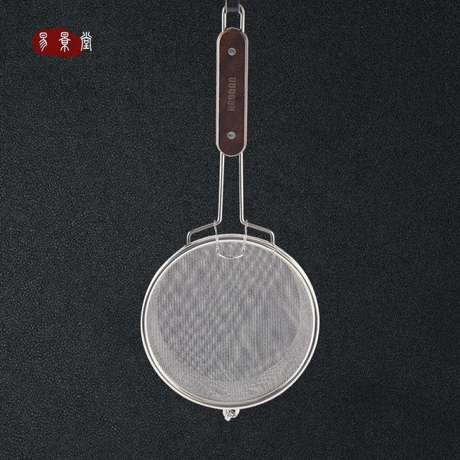 Shark家具 木質手柄 不銹鋼咖啡豆烘焙機 手動明火烘豆機 家用生豆堅果烤網, 1個, 咖啡豆烘焙手網【可明火】