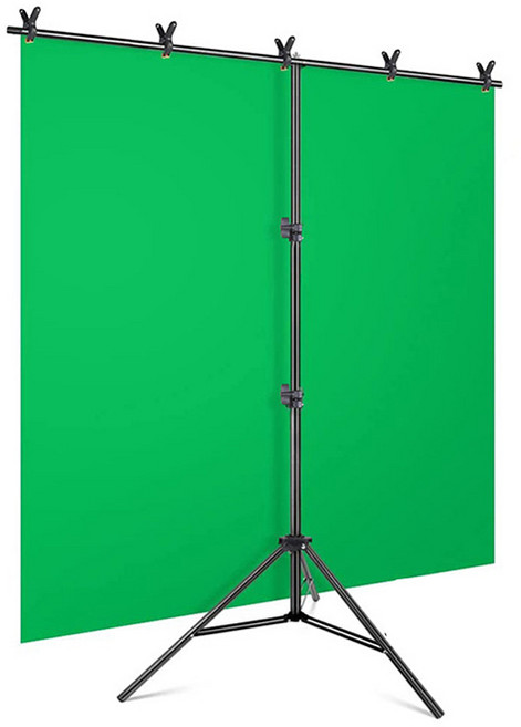 벨레스 크로마키 배경천 + 스탠드 +보관가방 세트, 그린, 1세트