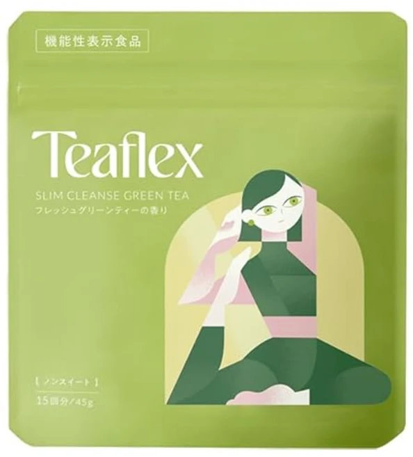 티플렉스 Teaflex 그린티 SLIM CLEANSE GREEN TEA 슬림 클렌즈 그린티 티 서포트 내장지방 피하지방 BMI 깔끔한 녹차 차 분말 녹차 말차 식이섬유 건강차 ( - 쿠팡
