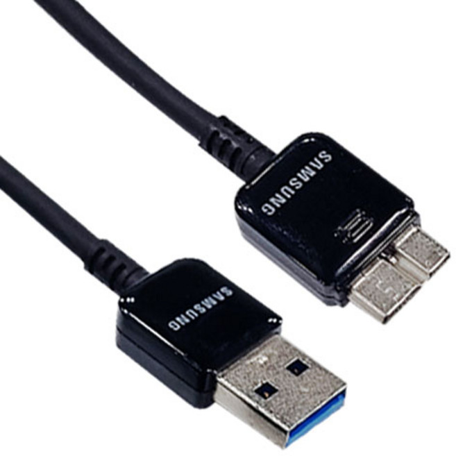 삼성 USB 3.0 A타입 - 마이크로B타입 데이터전송용 케이블 블랙 1.5m, 1개