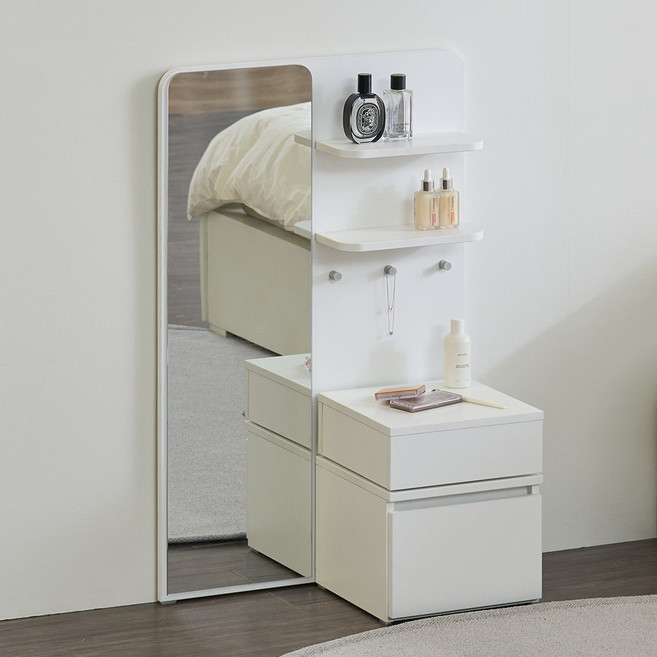 [할인해봄] 파로마 하퍼 좌식화장대, 화이트