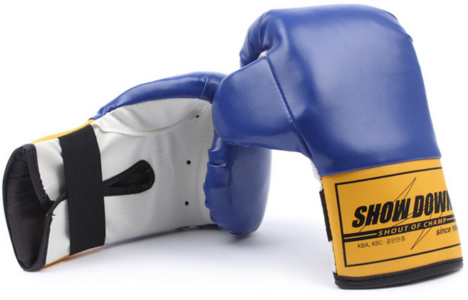쇼다운 연습용 레저용 권투글러브 복싱글러브 BLUE, 블루