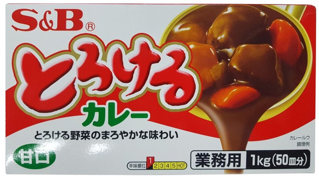 에스앤비 토로케루 카레 소스믹스 순한맛, 1kg, 1개