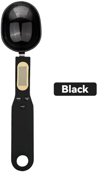 500g/0.1g 무게 측정 숟가락 휴대용 LCD 디지털 주방 저울 전자식 음식 도구, 02 Black 1Pcs