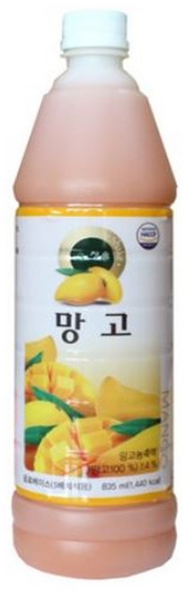 청솔 망고 음료베이스 835ml / 과일원액, 3개