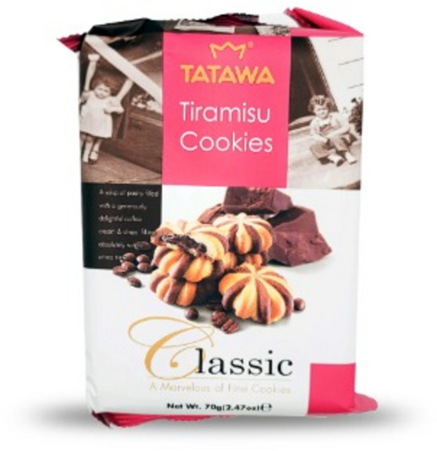 타타와 티라미슈 쿠키, 60g, 1개