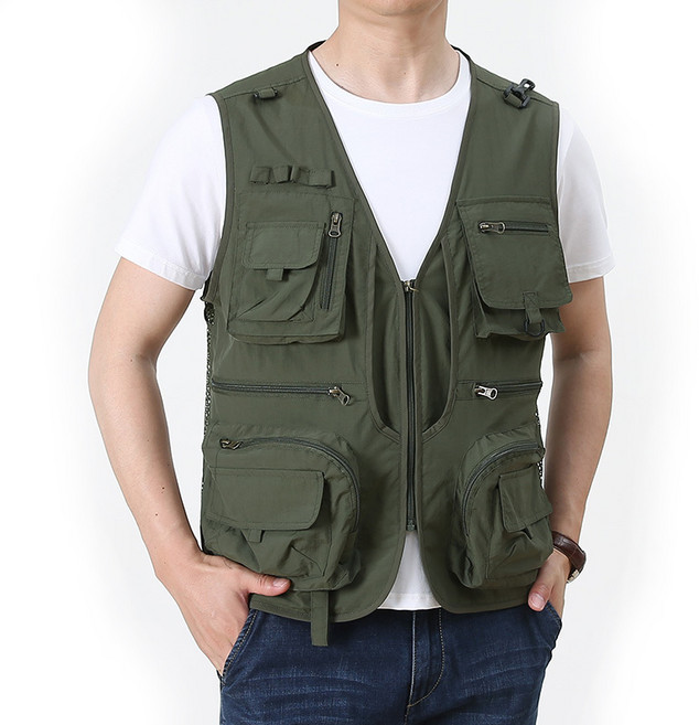 차쿠 남성 작업복 포켓 조끼 멀티포켓 등산 낚시 택배 조끼