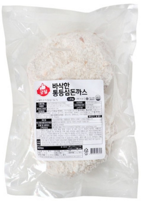 굿딜 바삭한 통등심 돈까스, 1개, 1.8kg