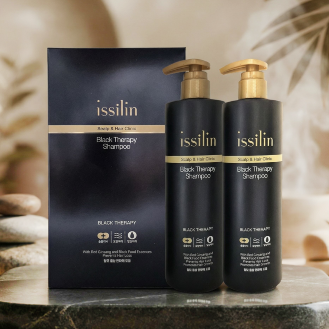 이씰린 블랙테라피 샴푸, 2개, 350ml