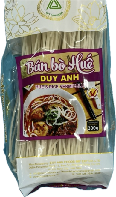베트남 Bun Bo Hue Rice vermicelli 쌀국수 분보훼 라이스 버미셀러 거면, 300g, 5개