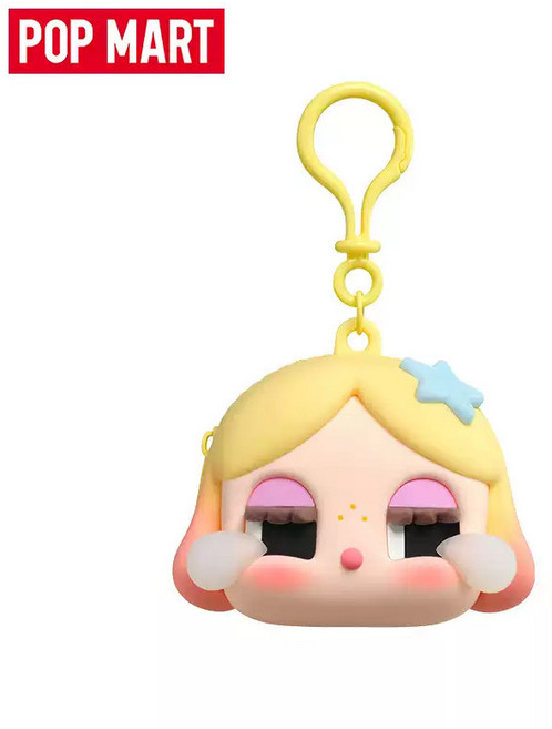 POPMART 정품 크라이베이비 CRYBABY 크라잉베이비 에어팟 이어폰 케이스 키링 귀여운 인형 가방, B