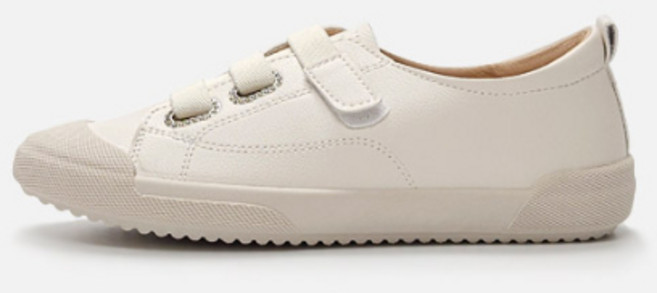 구두모모 비즈 벨크로 스니커즈 (2.5cm)