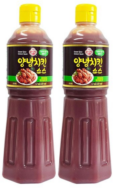 오뚜기 양념치킨소스, 2개, 1.2kg
