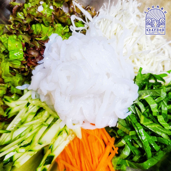 한치채 몸살 냉동 한치 한치물회용 화살오징어채 숙회 횟감 초무침, 1개, 400g