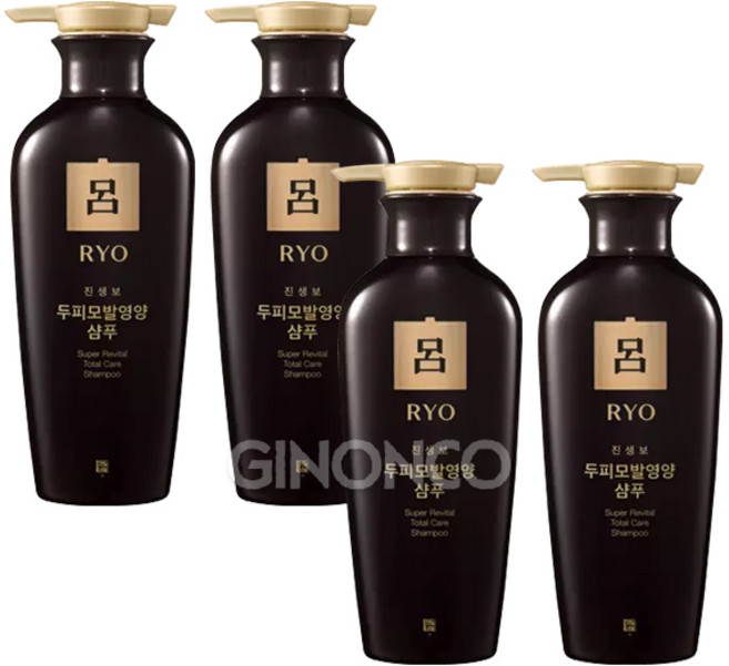 려 진생보 두피모발영양 샴푸, 4개, 400ml