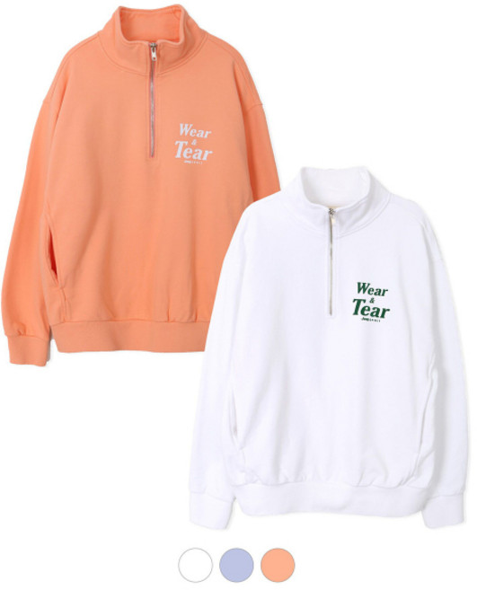 지프 JEEP WEAR&TEAR Half Zip-Up Sweat JN5TSF882 3 Color 410558