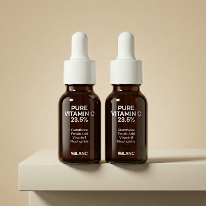 순수 비타민C 23.5% 기미앰플 고함량 미백 잡티 앰플 나인블랑 색소침착, 1개, 15ml