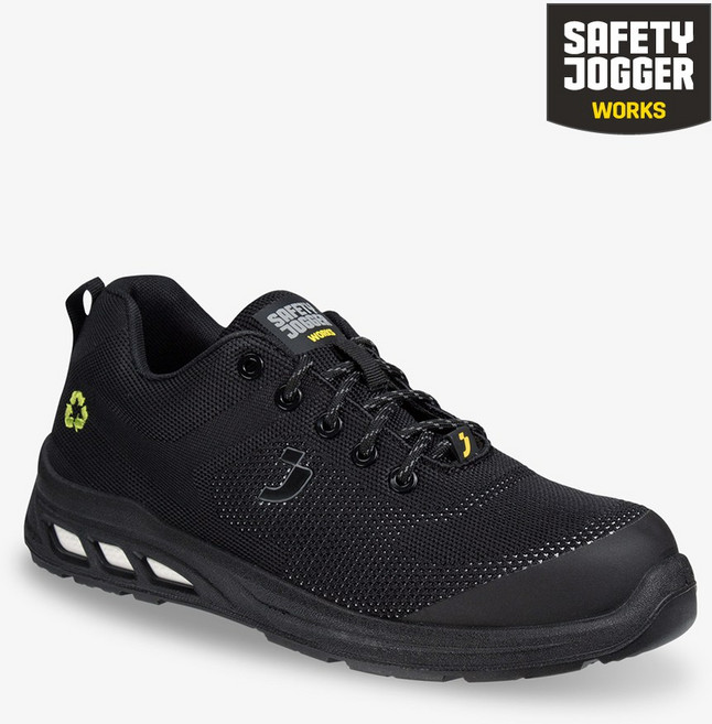벨기에 세이프티 조거 SJ-ECOFITZ-BK 에코피츠 작업화 안전화 미끄럼 방지 신발, 1개