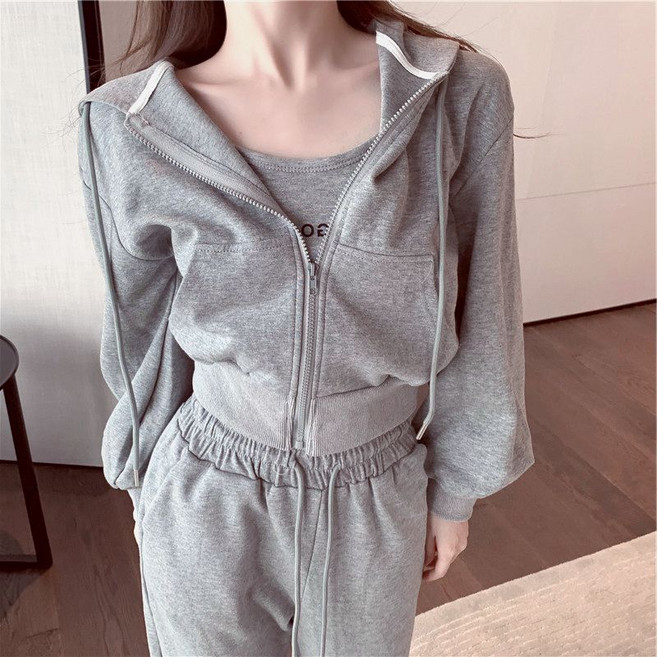 스타일닥터 여성용 봄 가을 데일 롱 스타일의 트레이닝복세트 캐주얼 운동복 쓰리피스